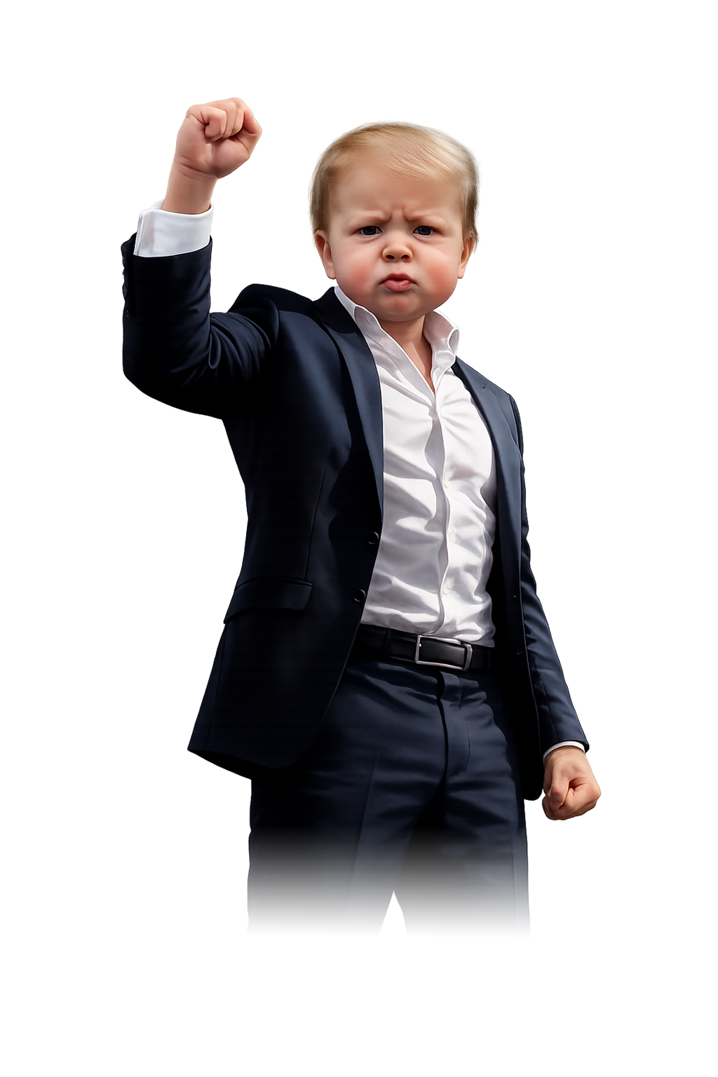 Baby Trump with Fist in Air